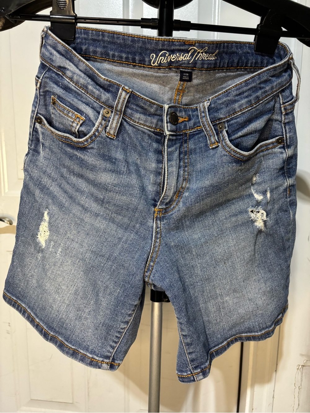 Universal‎ Thread Light Blue Distressed Denim Shorts